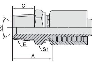 CONEXIÓN 15611SW-PK ESPIGA MACHO NPT GIRATORIO PRE ARMADO PARA MANGUERA R2