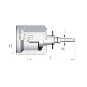 ESPIGA HEMBRA MILIMÉTRICA PARA MICRO-MANGUERA