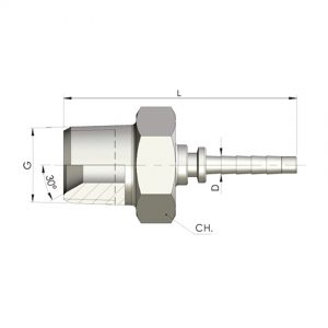 ESPIGA MACHO NPTF PARA MICRO-MANGUERA