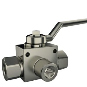 ACOPLE VÁLVULA DE BOLA ROSCA HEMBRA NPT 3 VÍAS