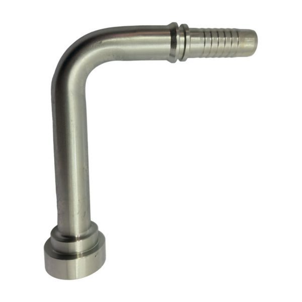 CONEXIÓN 87992 - H150 BRIDA CAT 90° CUELLO LARGO PARA MANGUERA R12 - 4SP - 4SH