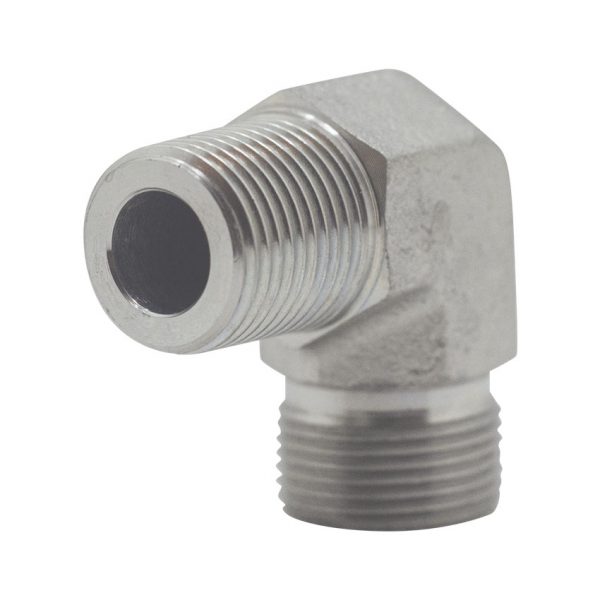 DLM CODO 90° MACHO MILIMÉTRICO - MACHO NPT