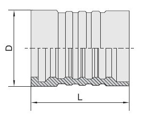 CONEXIÓN M90010 FERRULA PARA MANGUERA SAE 100 R12 4SP PARA PELAR